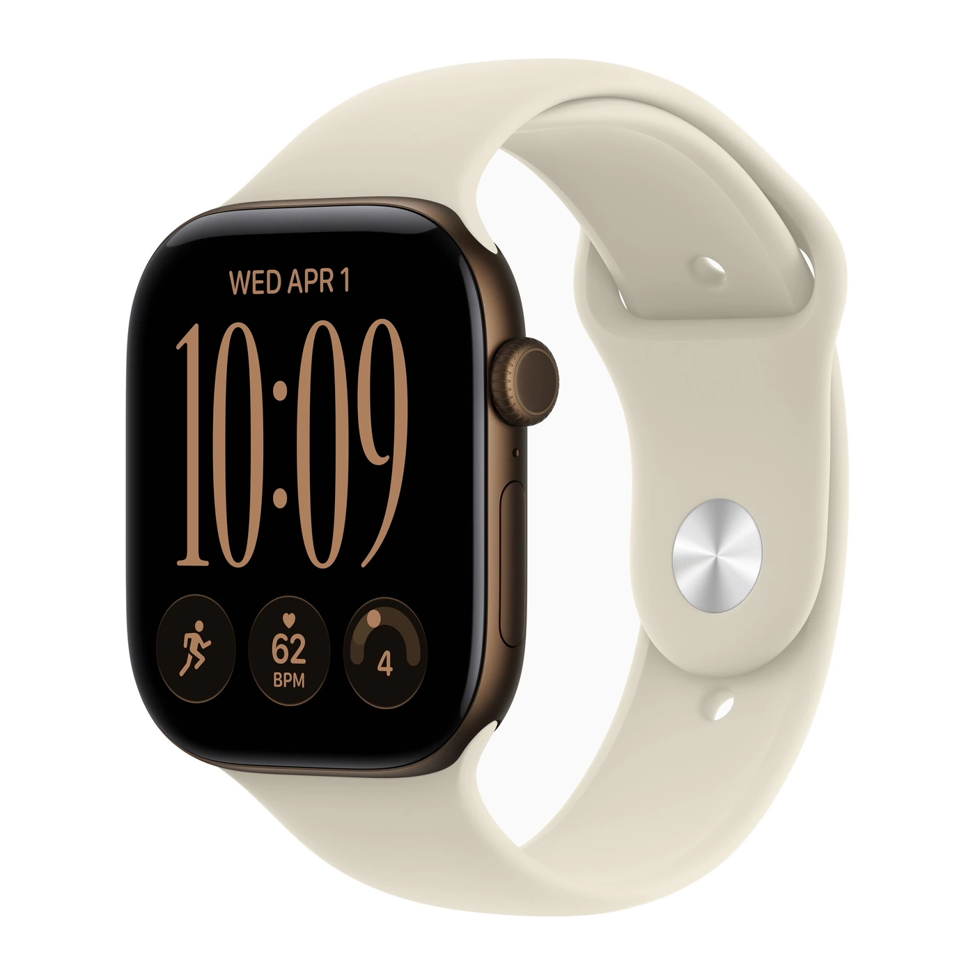 Смарт-часы Apple Watch Series 12 46mm Dark Bronze Aluminum Case with Sand Sport Band