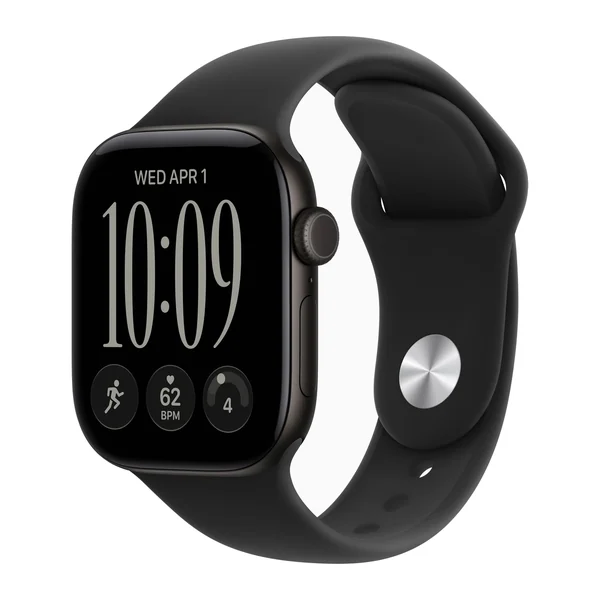 Смарт-часы Apple Watch Series 12 42mm Black Aluminum Case with Black Sport Band