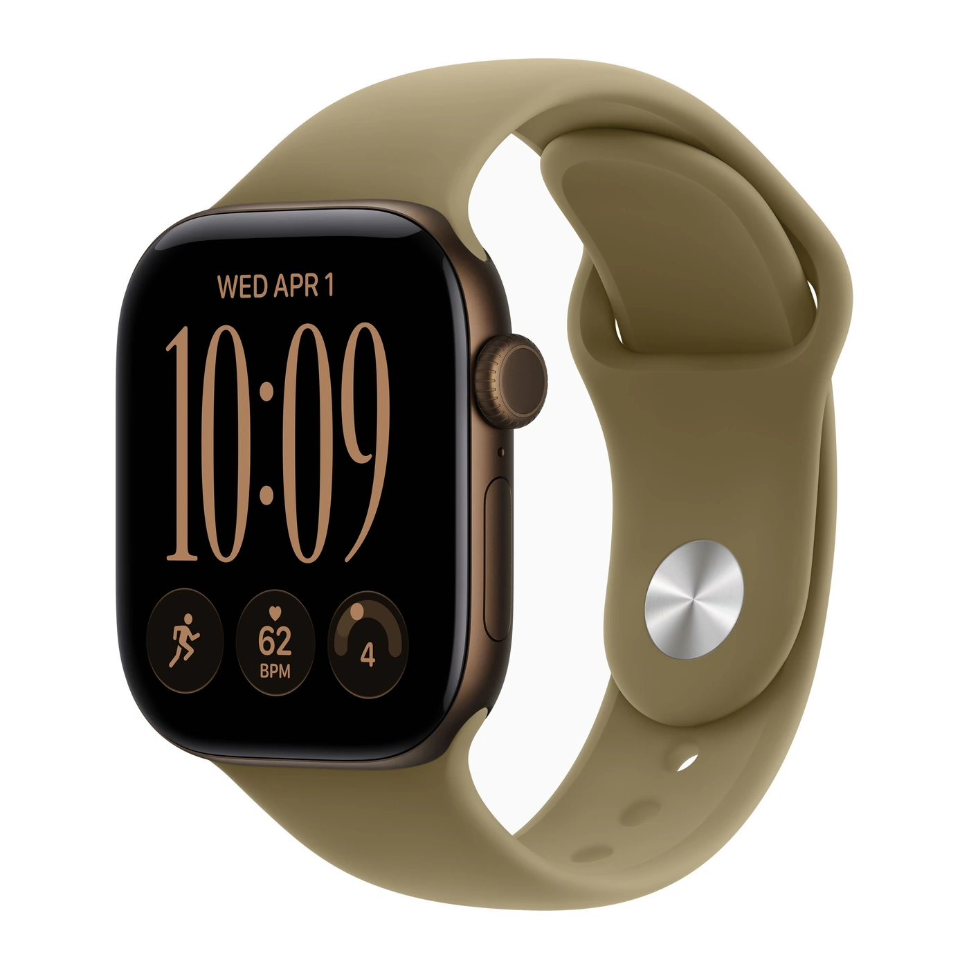 Смарт-часы Apple Watch Series 12 42mm Dark Bronze Aluminum Case with Olive Sport Band