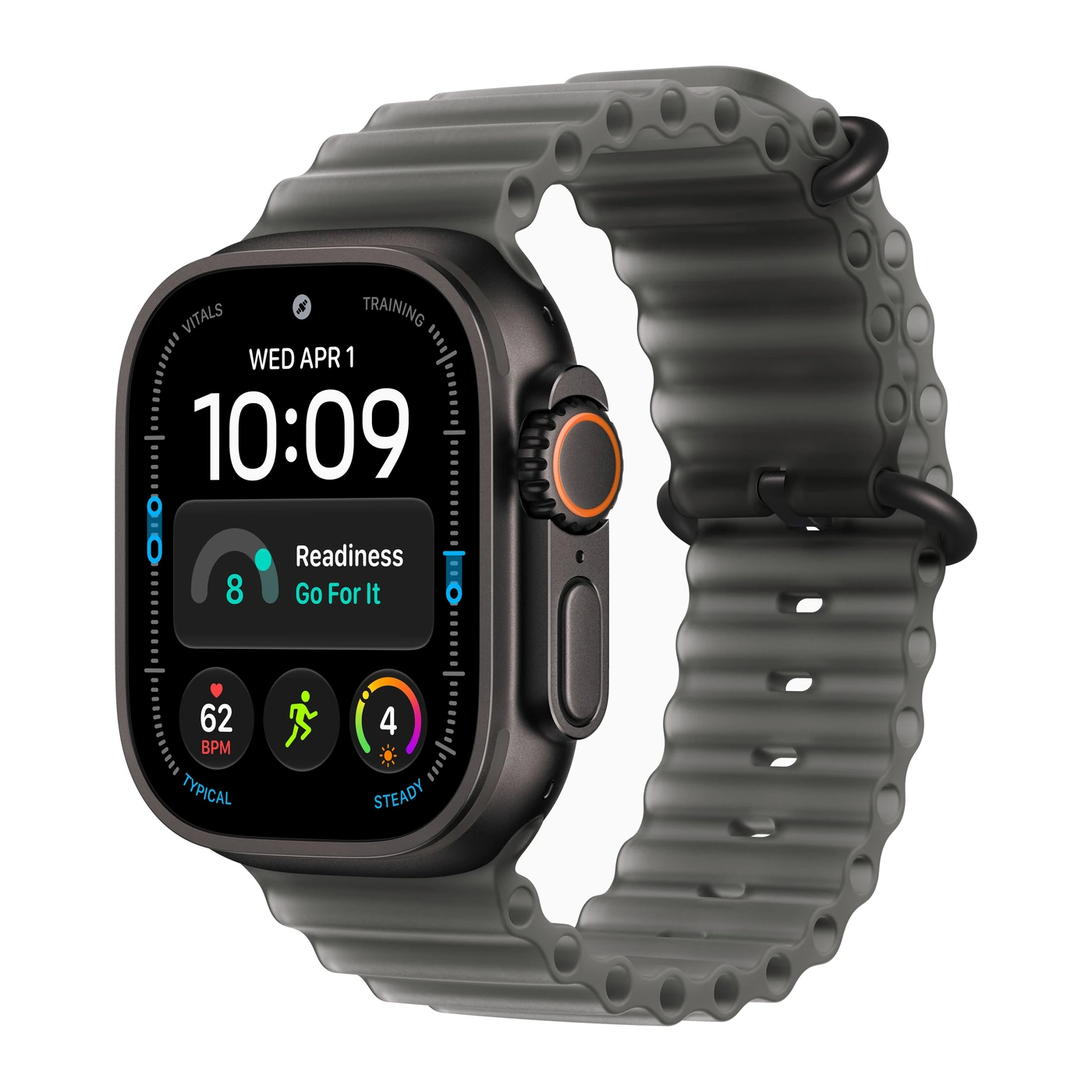 Смарт-часы Apple Watch Ultra 4 49mm Black Titanium Case with Translucent Black Ocean Band