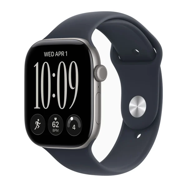 Смарт-часы Apple Watch Series 12 46mm Space Gray Aluminum Case with Navy Blue Sport Band