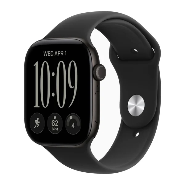 Смарт-часы Apple Watch Series 12 46mm Black Aluminum Case with Black Sport Band