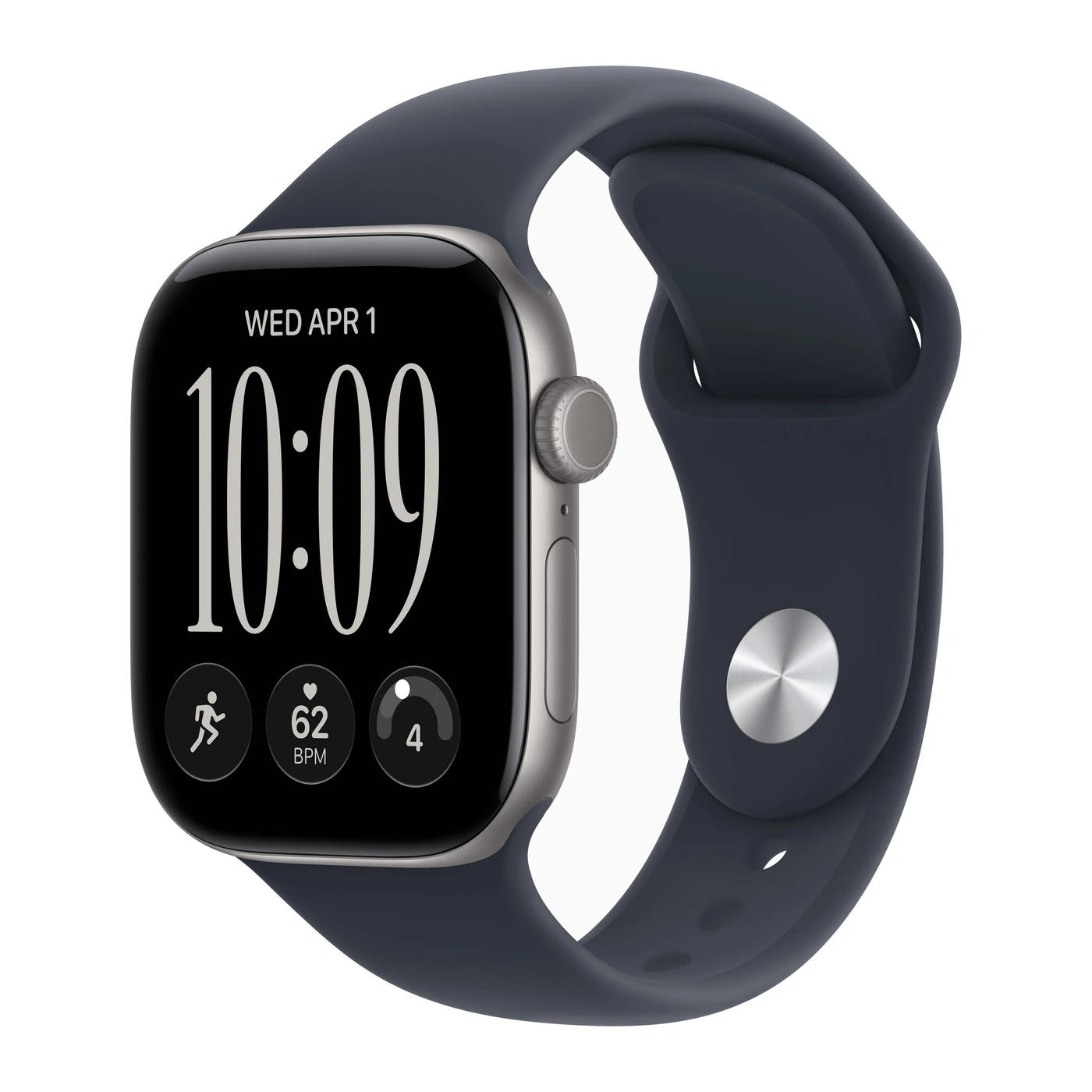 Смарт-часы Apple Watch Series 12 42mm Space Gray Aluminum Case with Navy Blue Sport Band