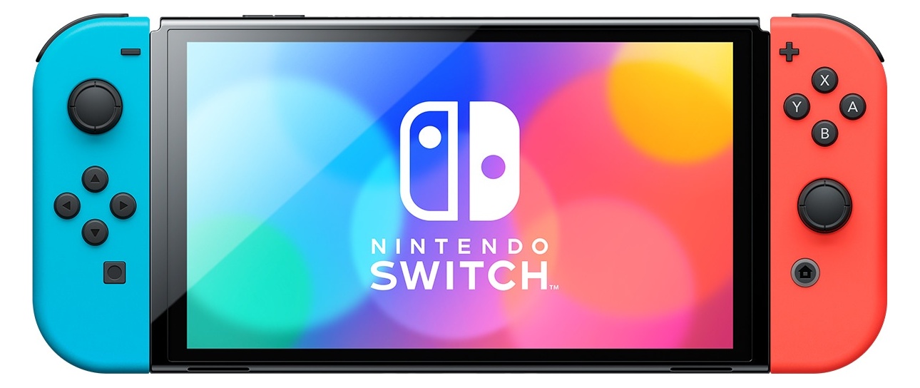 Nintendo Switch OLED — Neon Blue/Neon Red