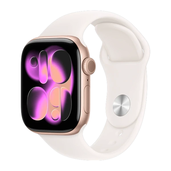 Apple Watch Series 11 42mm Aluminum Case Rose Gold, Sport Band Light Blush