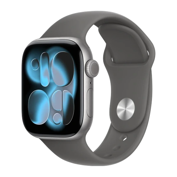 Apple Watch Series 11 42mm Aluminum Case Space Gray, Sport Band Black